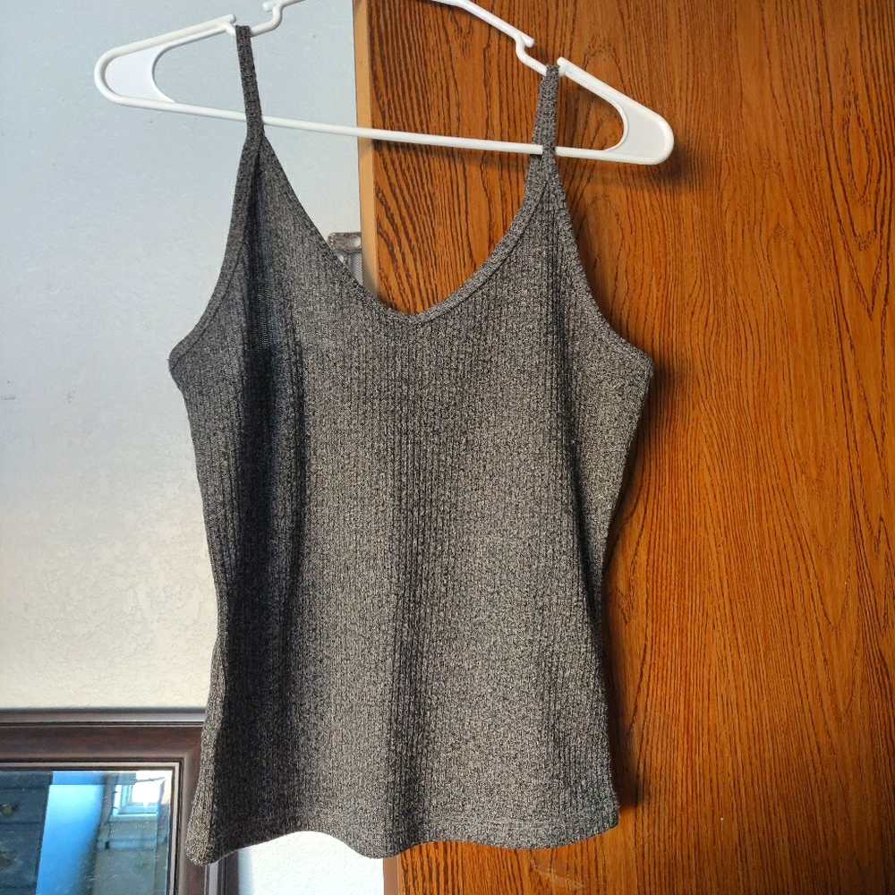 Purple Snow ribbed tank